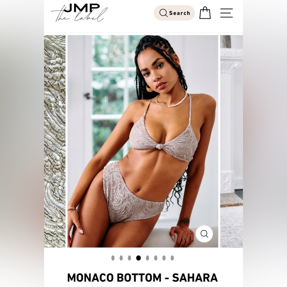 JMP The Label Sahara Knit Bikini Set - Neutral Taupe